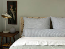 Load image into Gallery viewer, The Bolster Pillow - Perennials Navy  Stripe