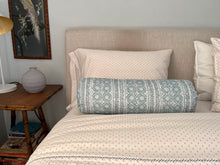 Load image into Gallery viewer, The Baby Bolster - custom Lisa Fine Textiles Malabar on White Linen