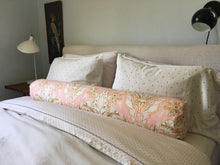 Load image into Gallery viewer, The Bolster Pillow - custom Alice Sergeant Textiles Dabke in Pink