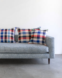 The Standard Pillow - Vintage Moroccan Plaid in Blue