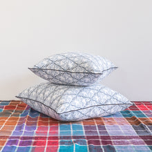 Load image into Gallery viewer, The Standard Pillow - custom Lake August Tula on White Linen