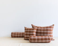 Load image into Gallery viewer, The Baby Bolster - Vintage Moroccan Plaid in Brown