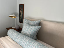 Load image into Gallery viewer, The Bolster Pillow - custom Lisa Fine Textiles Malabar on White Linen