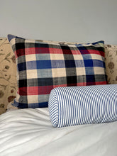 Load image into Gallery viewer, The Bolster Pillow - Perennials Navy  Stripe