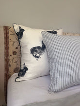 Load image into Gallery viewer, The Standard Pillow - Classic Blue and Grey Stripe
