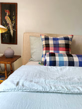 Load image into Gallery viewer, The Bolster Pillow - vintage Moroccan Blue Plaid