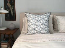 Load image into Gallery viewer, The Standard Pillow - custom Lake August Tula on White Linen